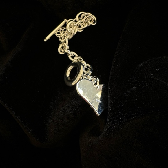 925 Sterling Silver Heart Bracelet - Picture 3 of 3